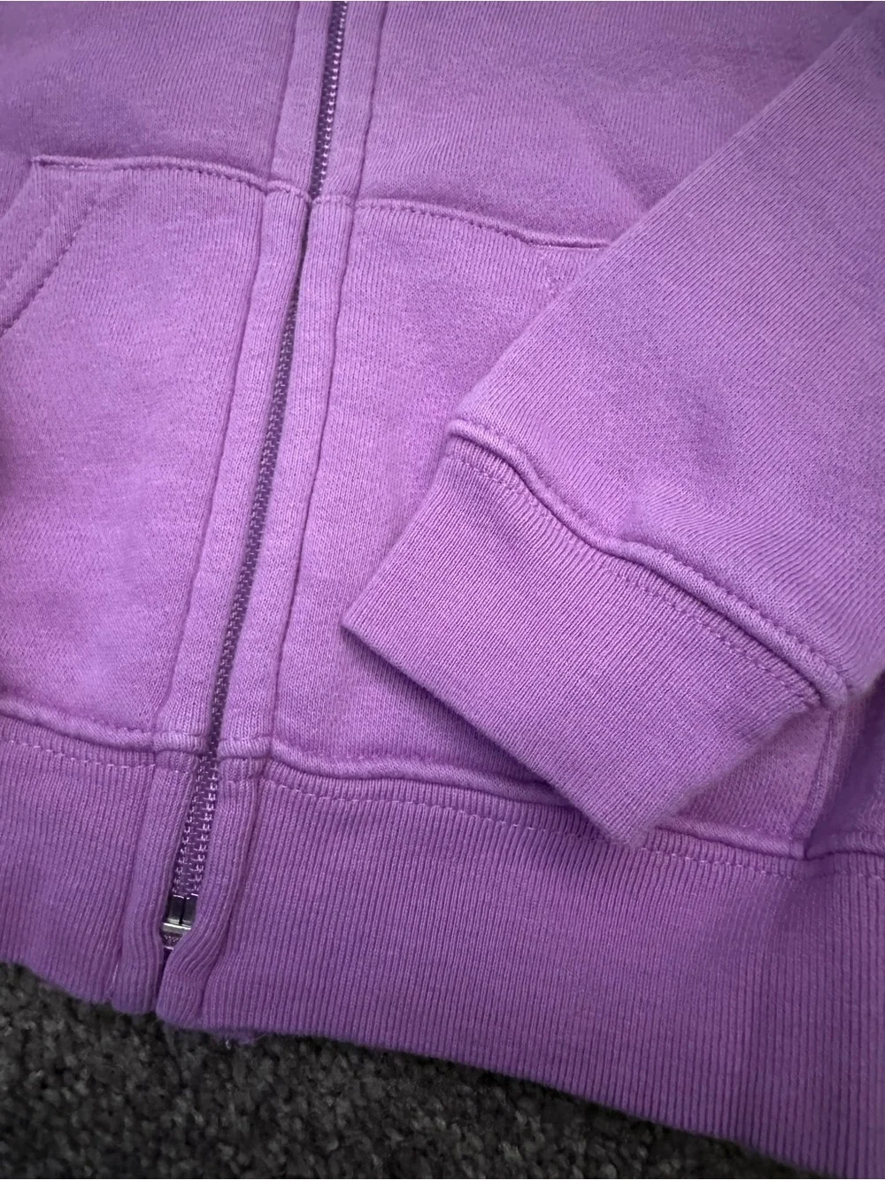 GAP Factory Girls' Purple Zip-Up Hoodie 3T